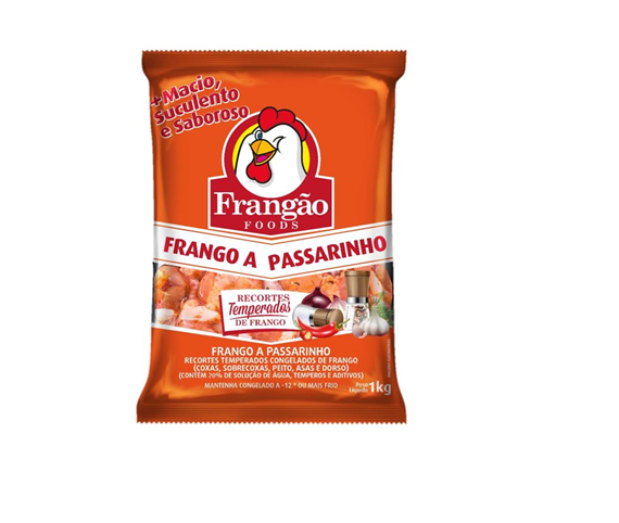 FRANGO A PASSARINHO CONGELADO TEMPERADO FRANGÃO FOODS 1 KG 